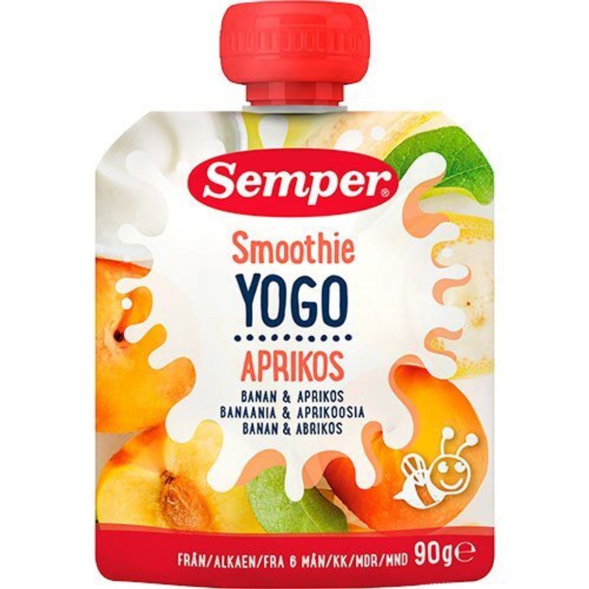 Semper YOGO Smoothie med banan og abrikos fra 6 mdr., 90g