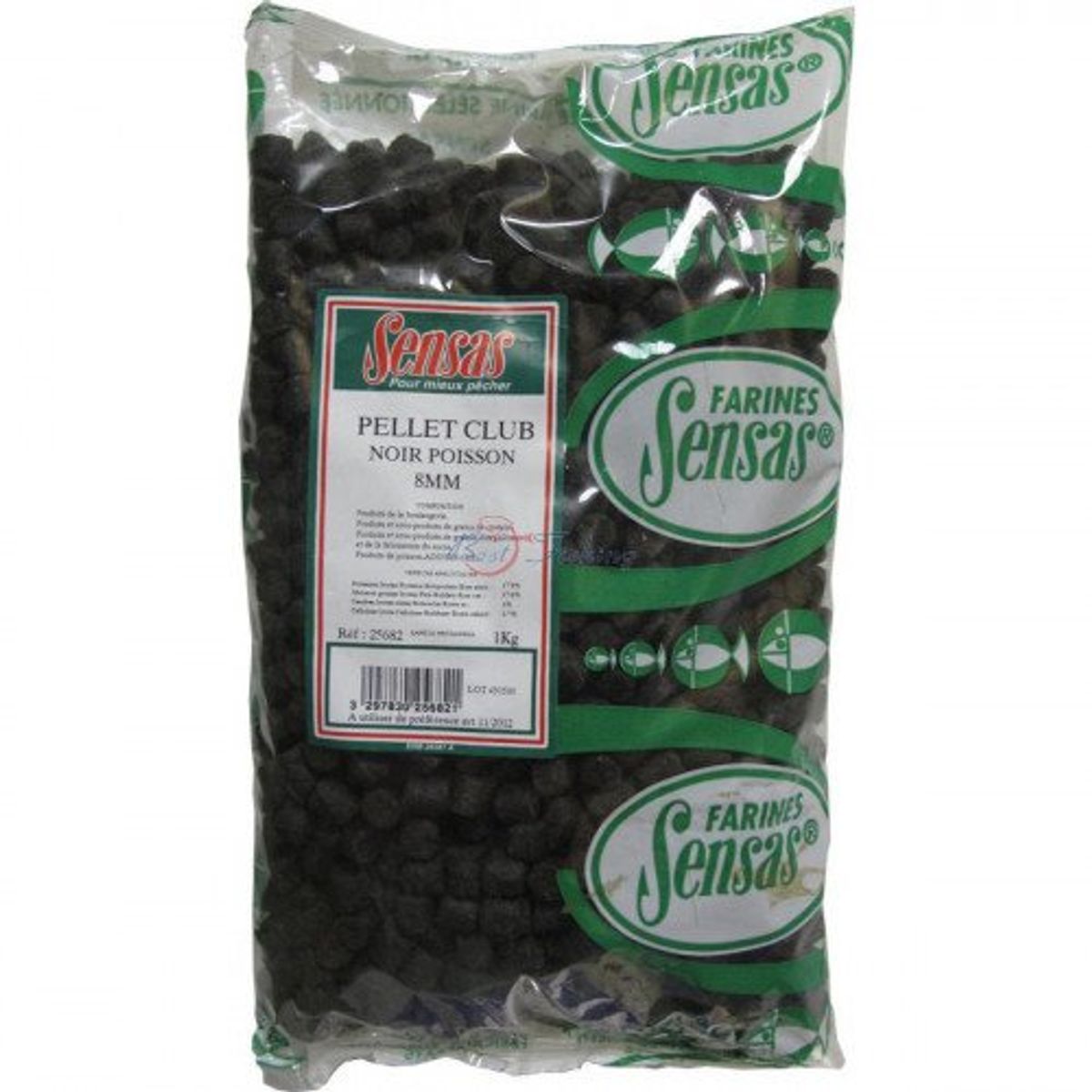 Sensas Club Pellets Black Fish 1kg