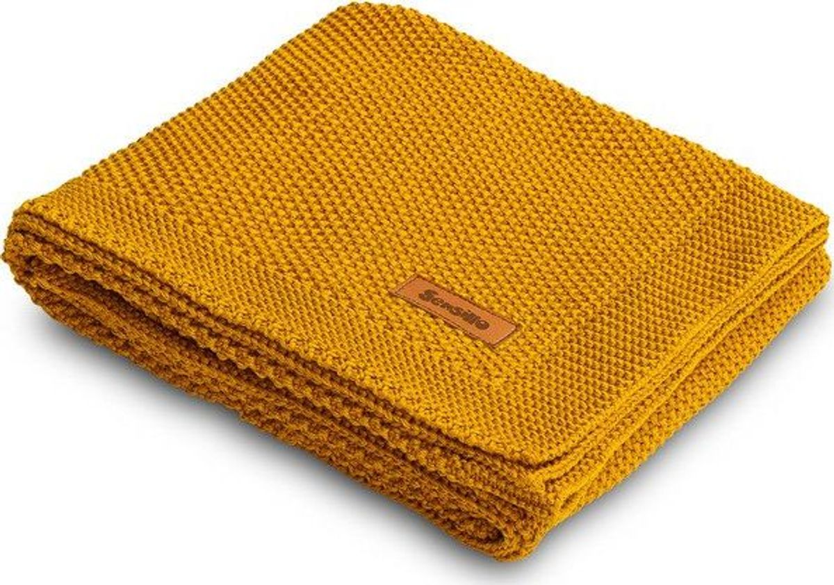 Sensillo Cotton Blanket 100X80 Mustard 4324/6814