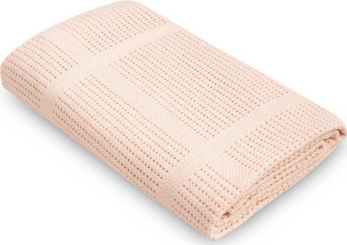 Sensillo Openwork Blanket Lulu Light Pink