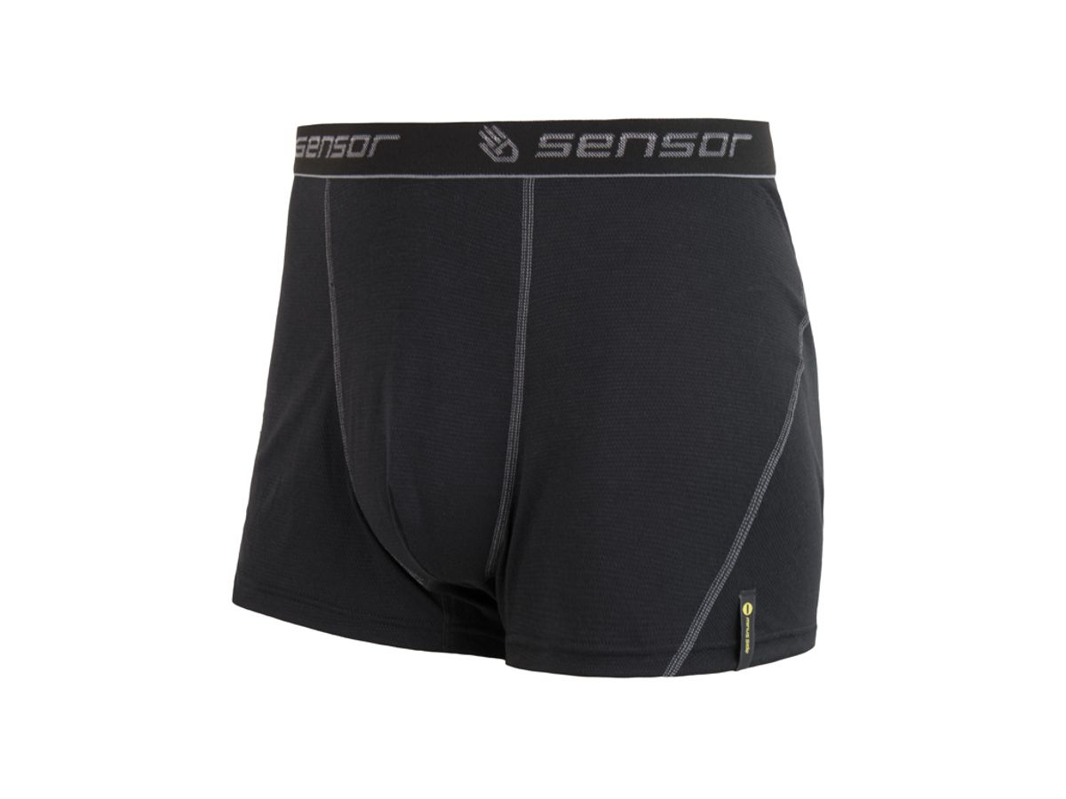 Sensor Double Face Boxer - Boxershorts - Herre - Sort - Str. S