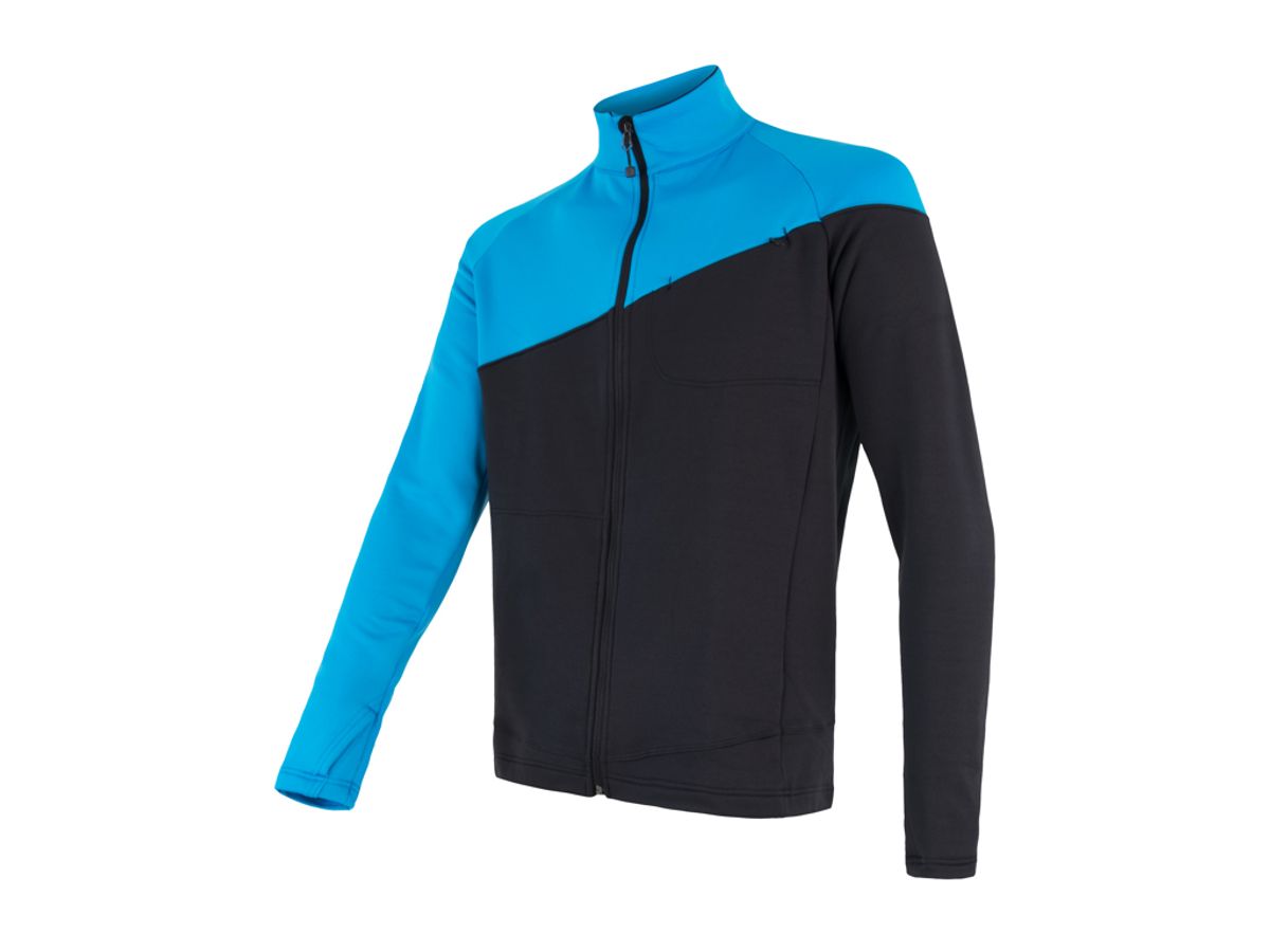 Sensor Tecnostretch FZ Jacket - Fleecejakke - Herre - Blå/Sort - Str. L