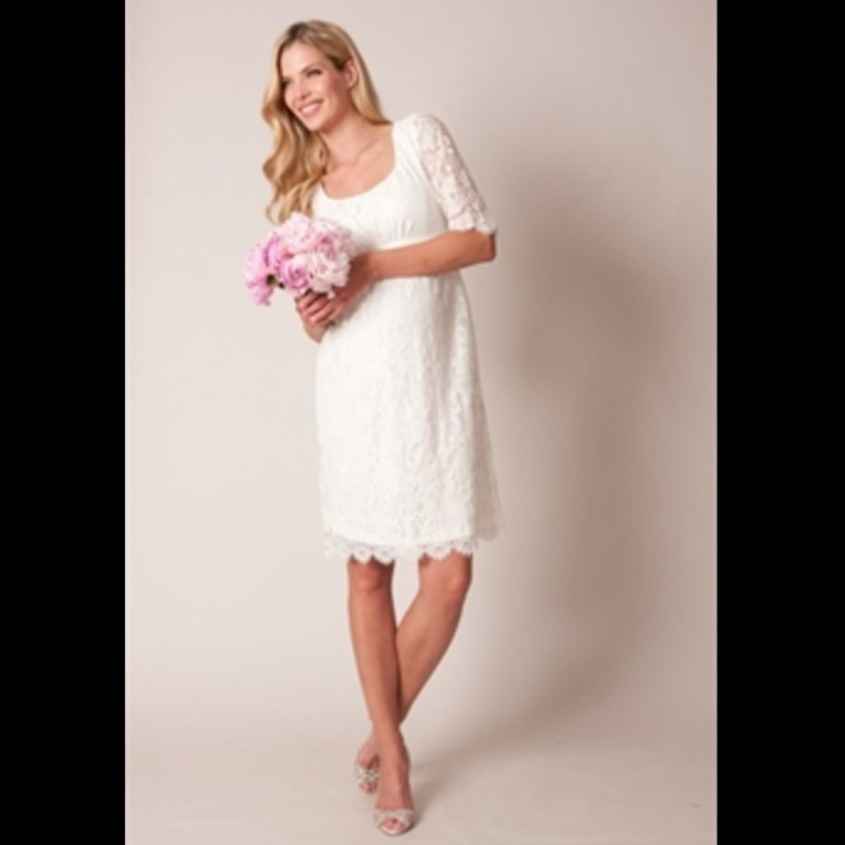 Seraphine Vente-brudekjole med blonder - Honor - Ivory - 34