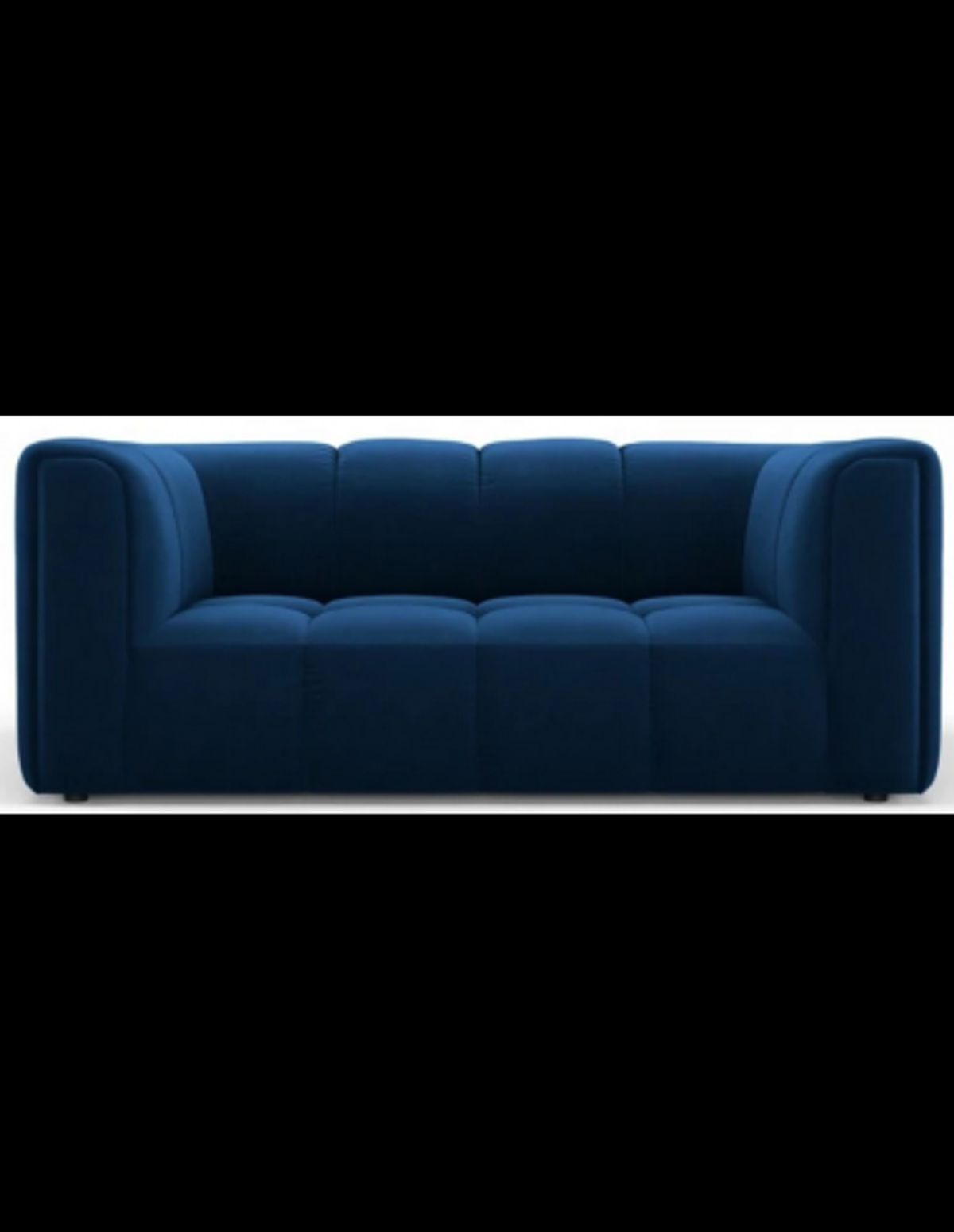 Serena 2-personers sofa i velour B166 x D96 cm - Blå