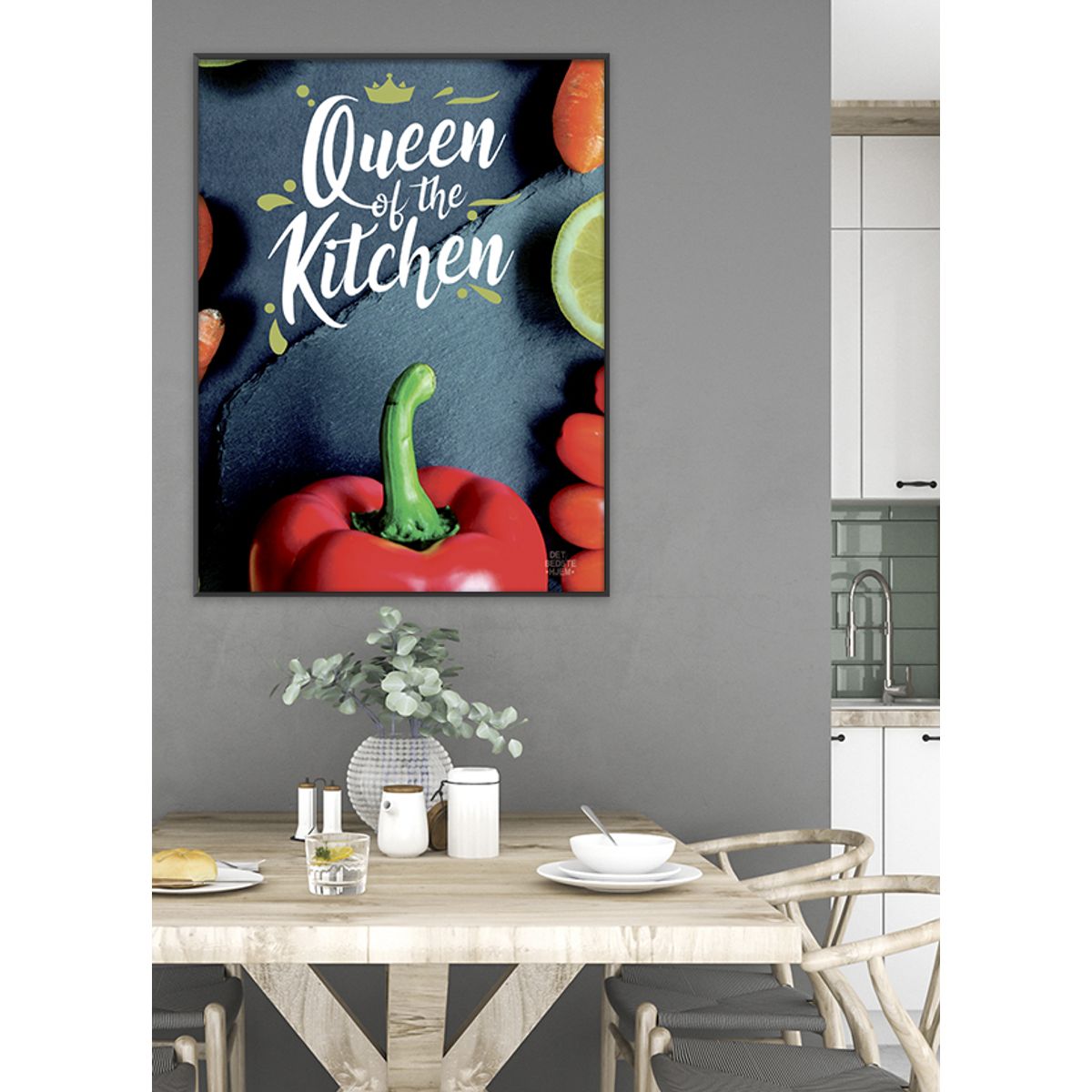 Serie#1_Queen of the kitchen-plakat - 50 x 70 cm - Kr. 279,-