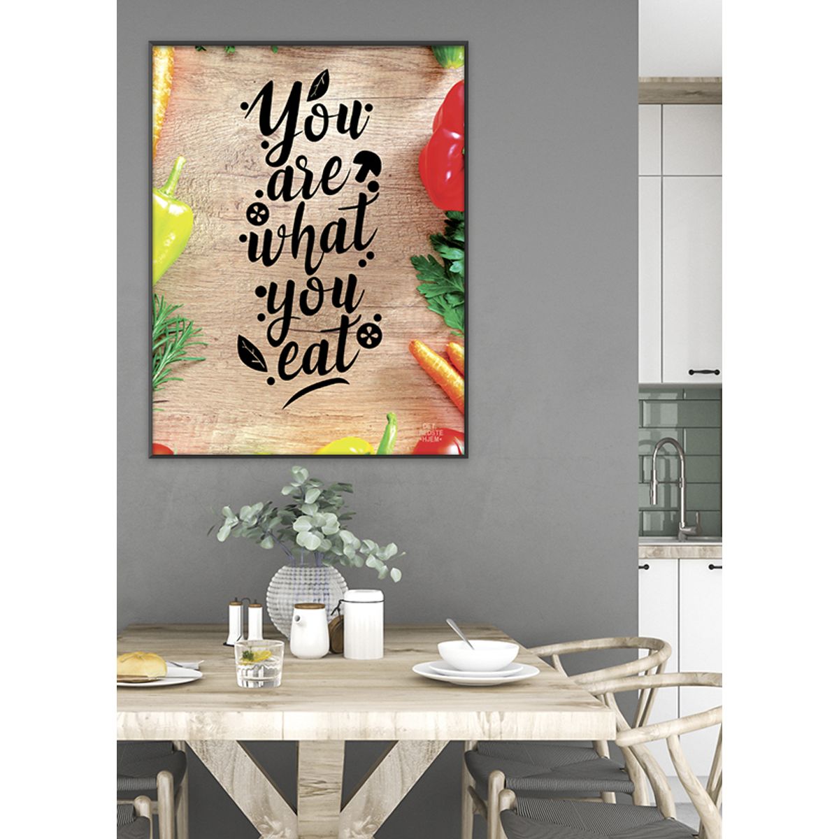 Serie#1_You are what you eat-plakat - 30 x 40 cm - Kr. 219,-