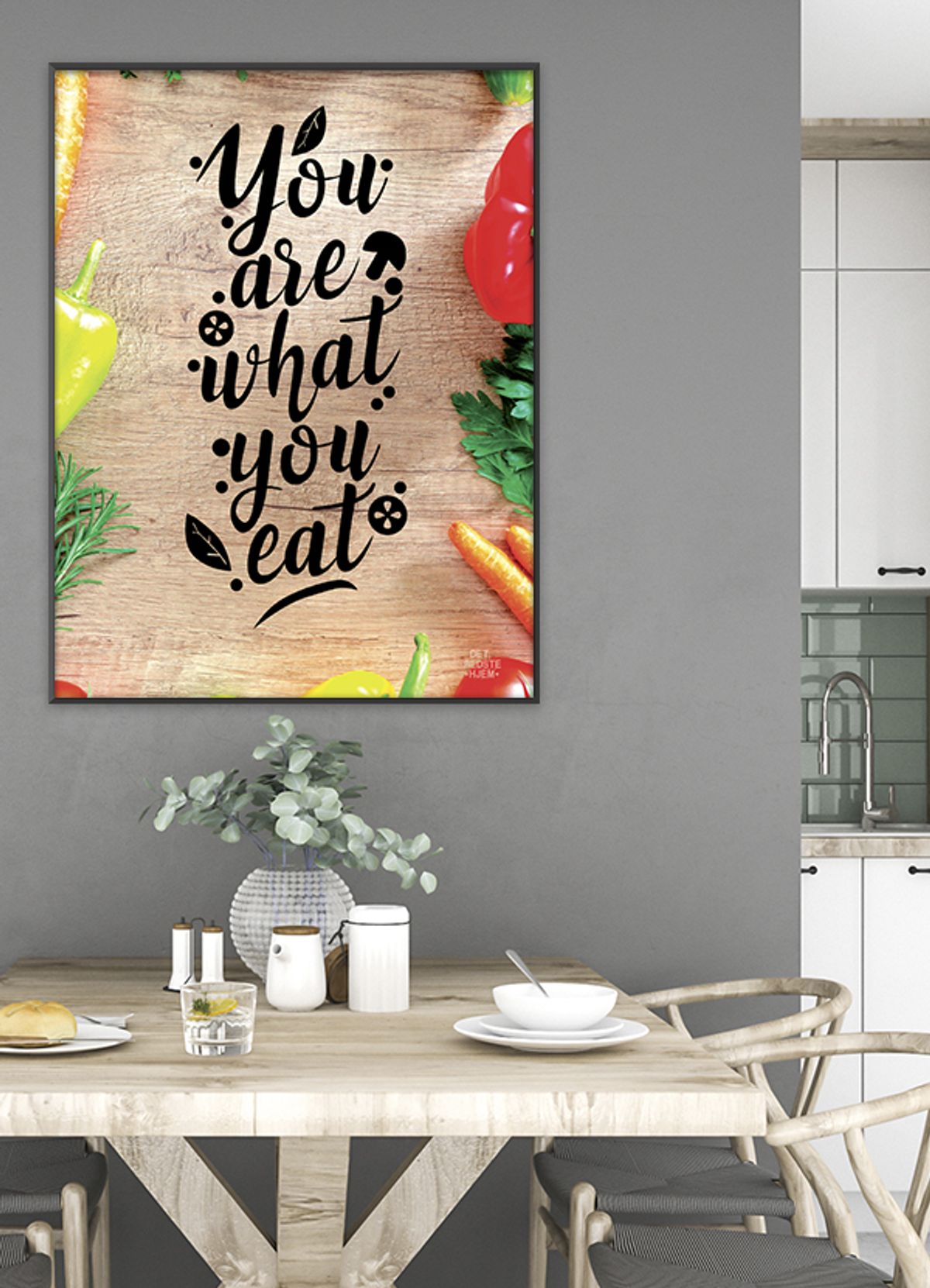 Serie#1_You are what you eat-plakat - 50 x 70 cm - Kr. 279,-