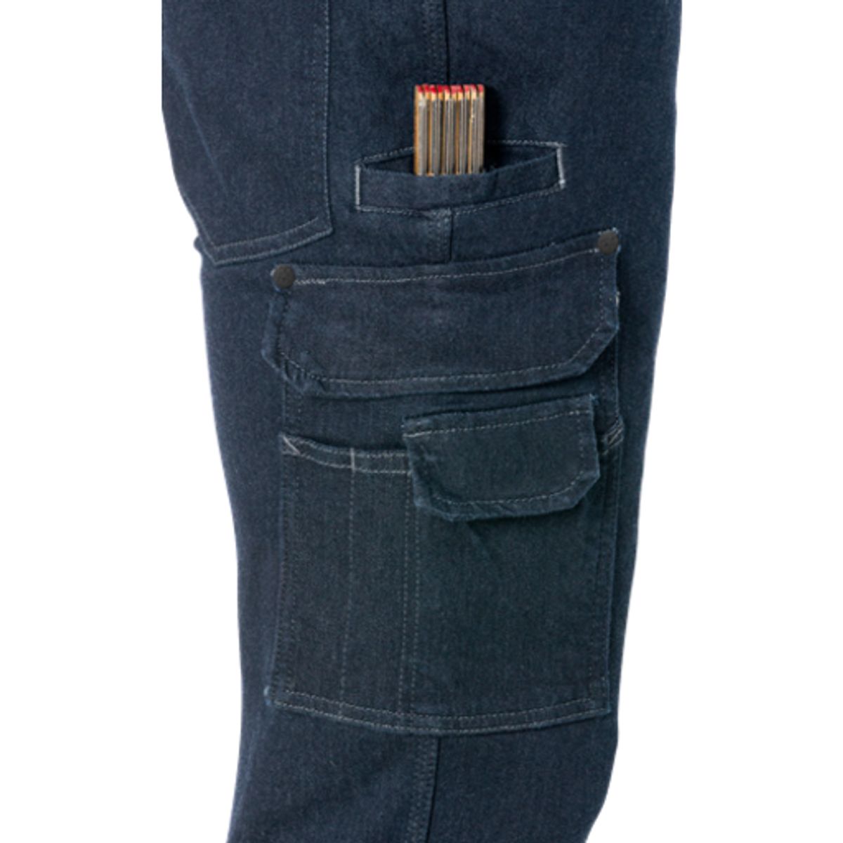 Service denim stretch bukser 2