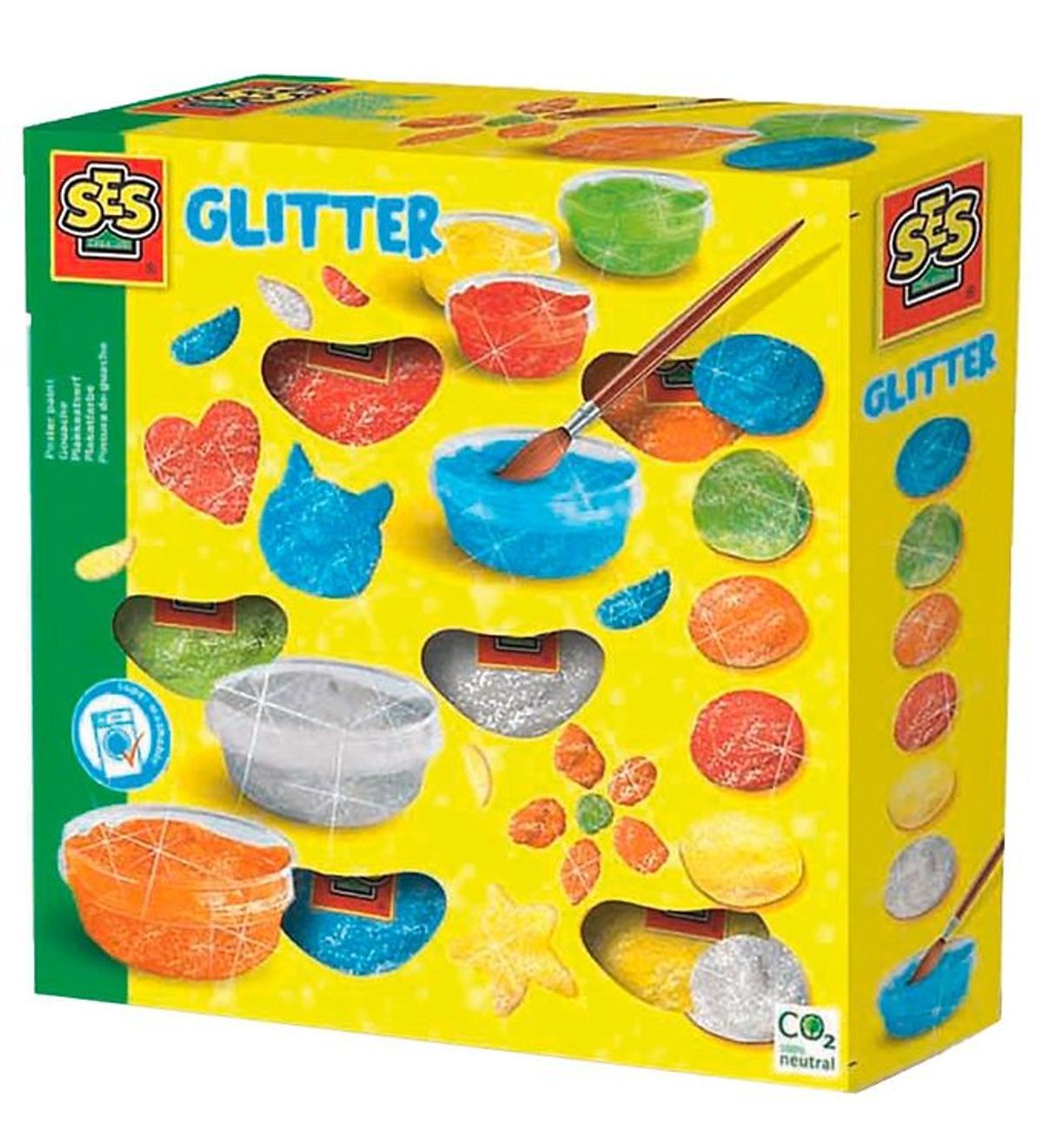 SES Creative Plakatfarver - 6x45 ml - Glimmer