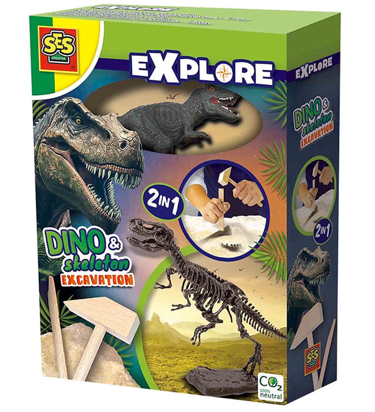 SES Creative Udhug - Explore - T-rex og Skelet