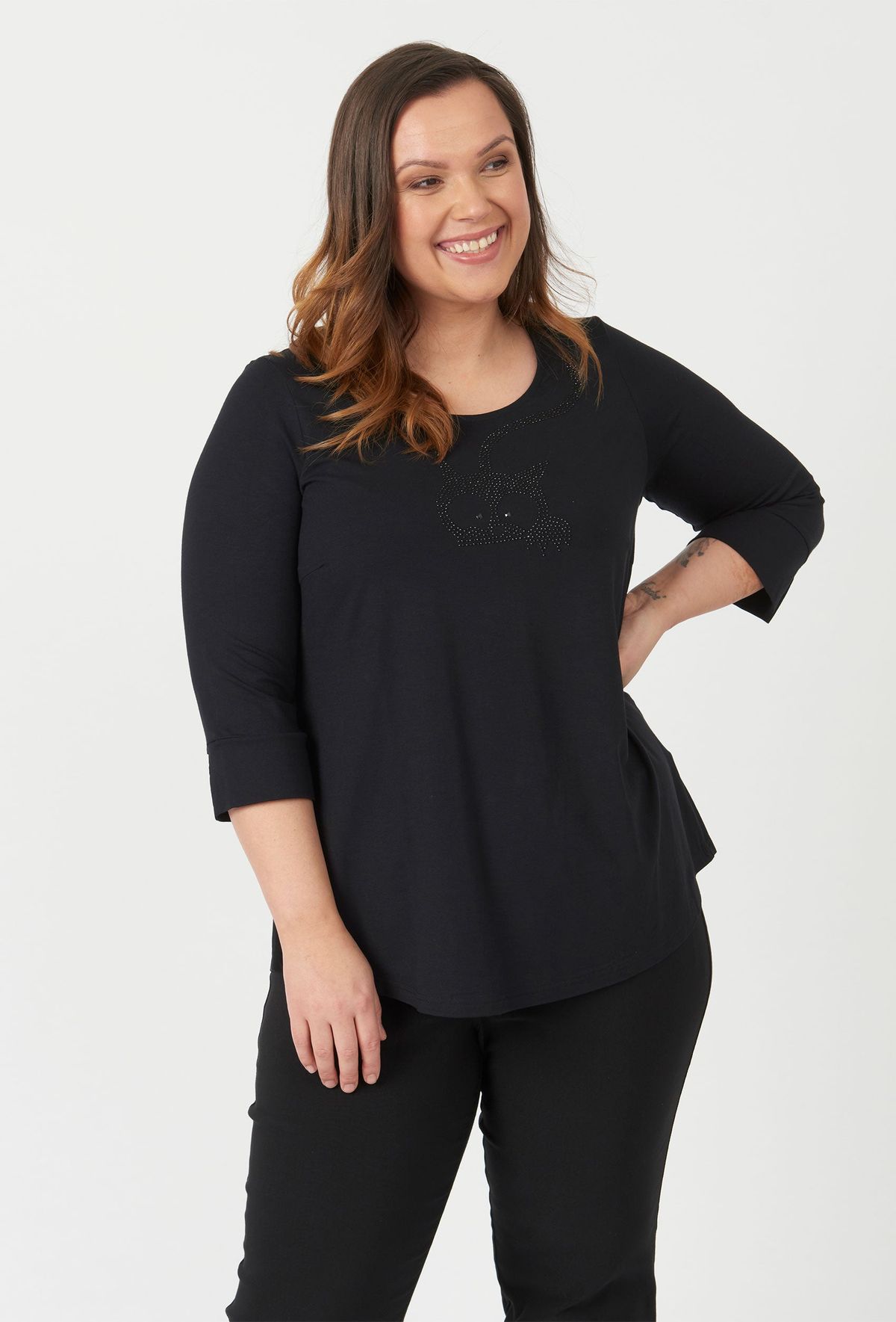 Sesissi - Black - Bluse - 46