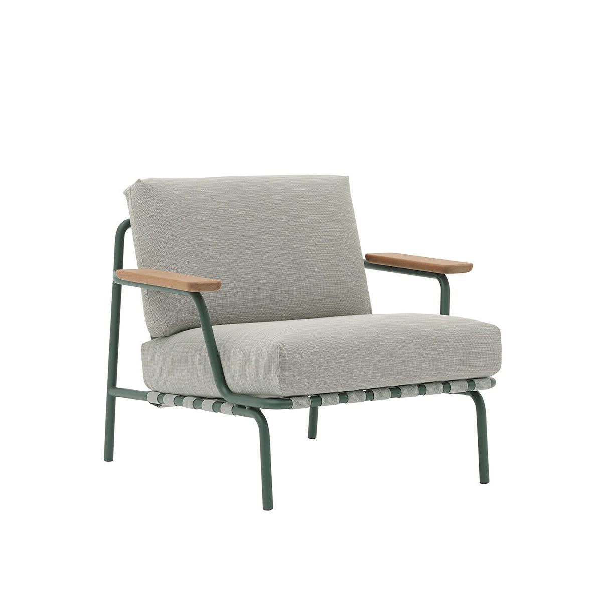 Settle Outdoor Lounge Chair fra Muuto (Dark green)