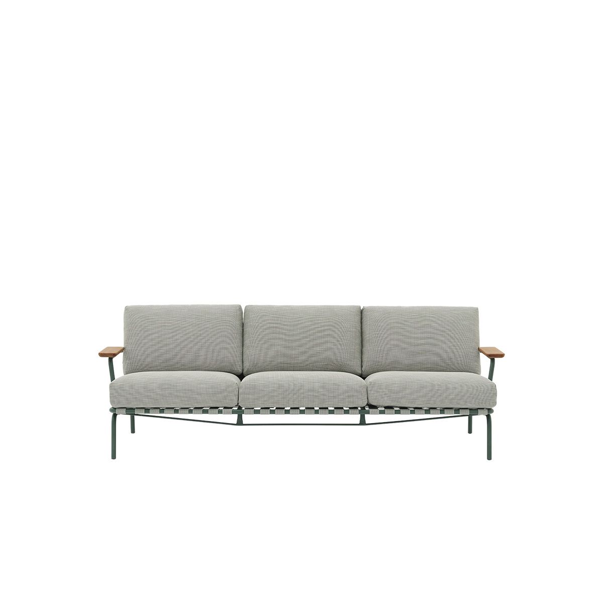 Settle Outdoor Sofa, 3-seater fra Muuto (Dark green)