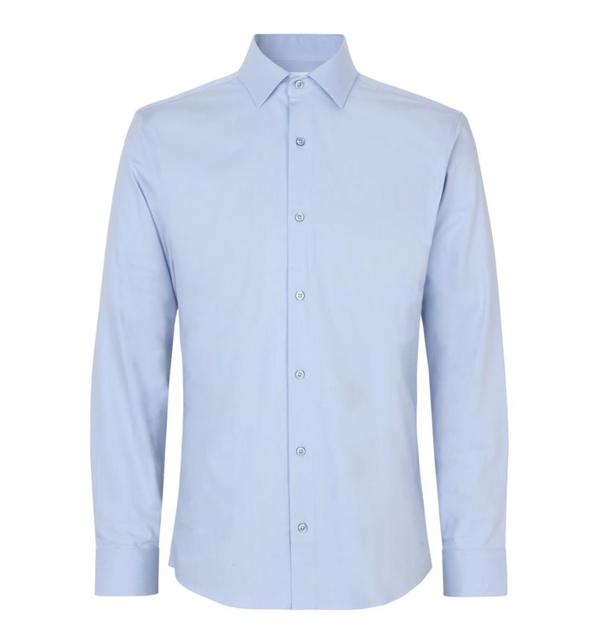 Seven Seas Hybrid Skjorte Slim Fit S51 Light Blue_39/40-m