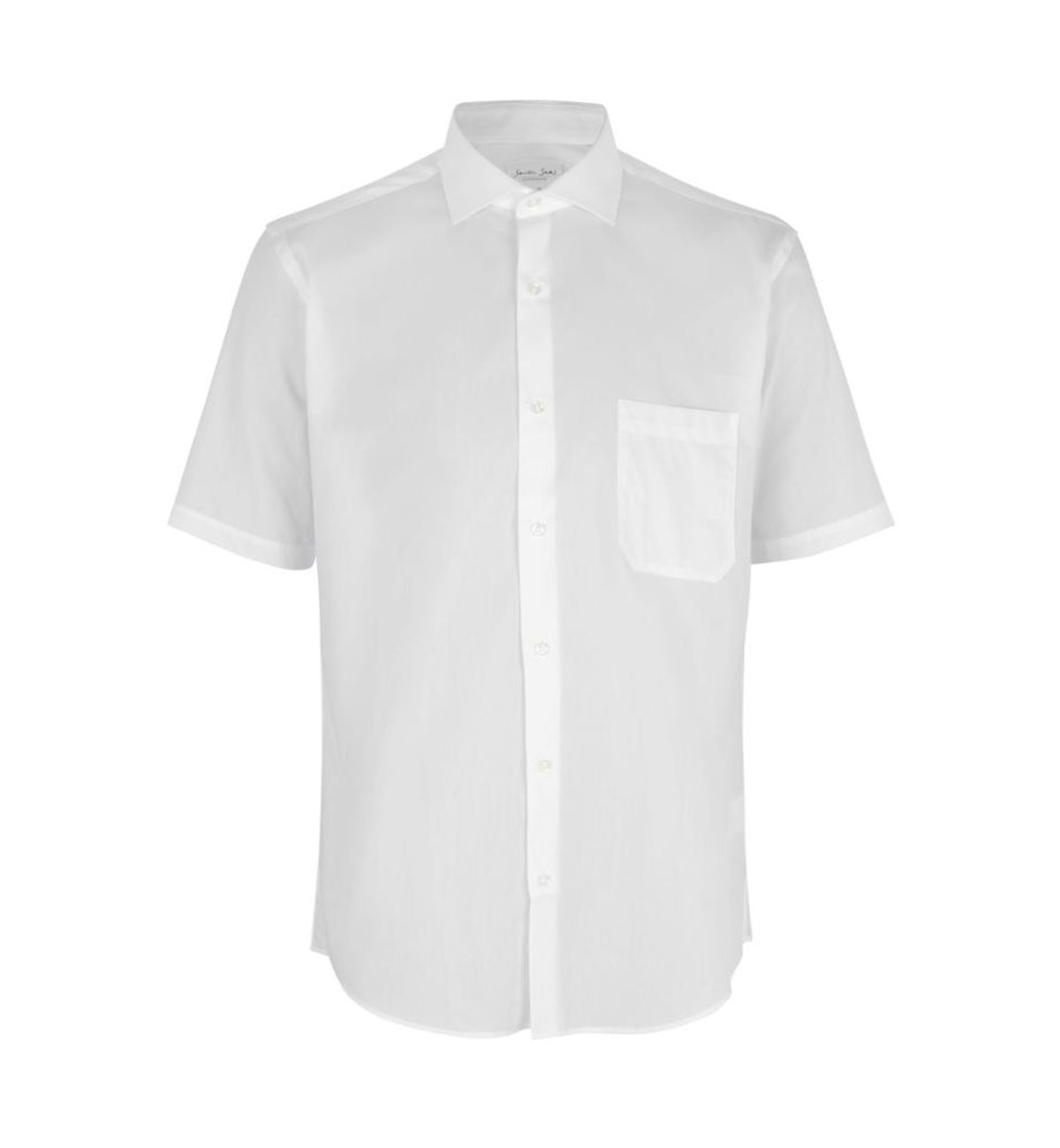 Seven Seas Kortærmet Skjorte Modern Fit Ss410 White