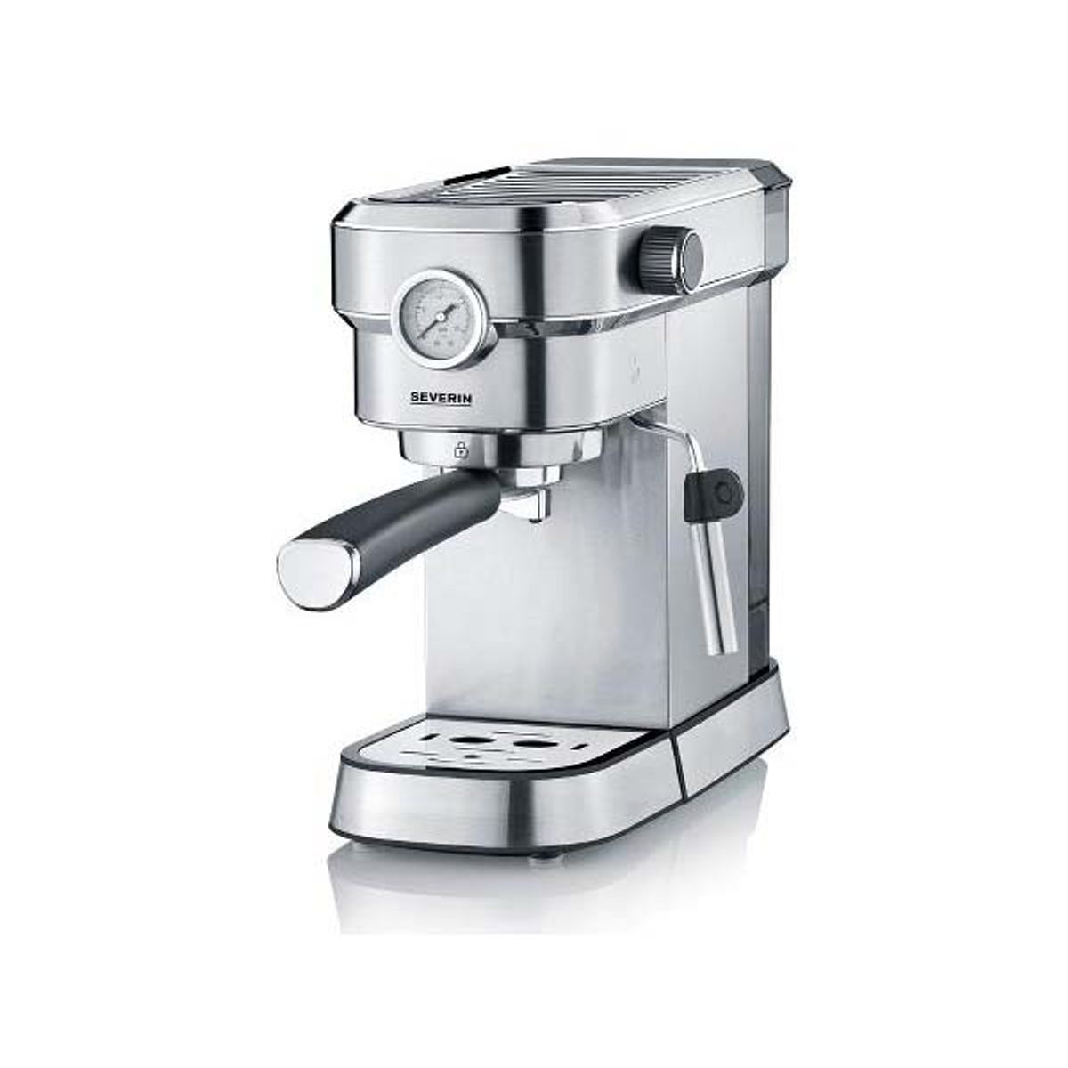 Severin - Espressomaskine 1350 watt Stål/Sort