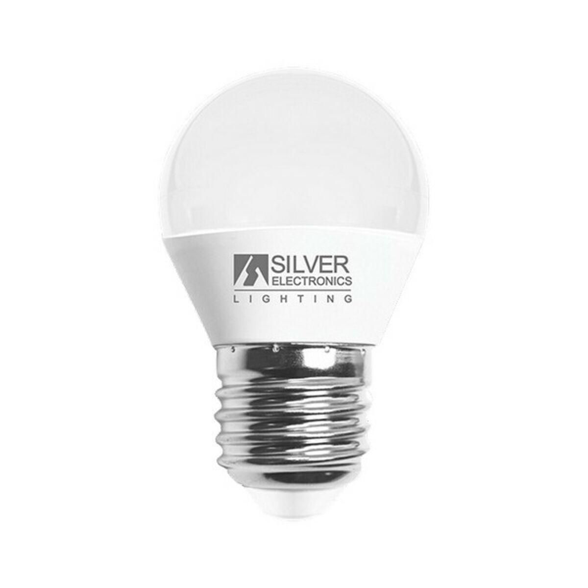 Sfærisk LED pære Silver Electronics 960727 E27 7W 5000K