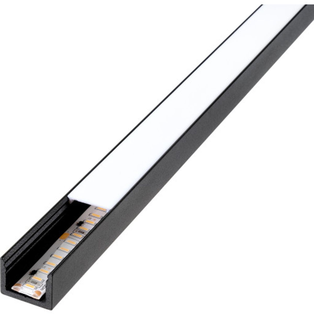 SG StripLine 1,8m LED skinne, påbyg, sort