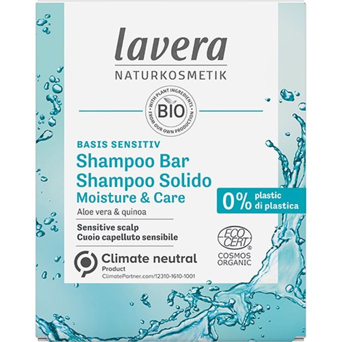 Shampoo Bar Moisture & Care - Basis Sensitiv - 50 gram