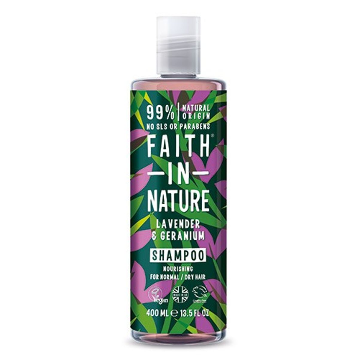 Shampoo Lavendel & Geranium - 400 ml - Faith in Nature