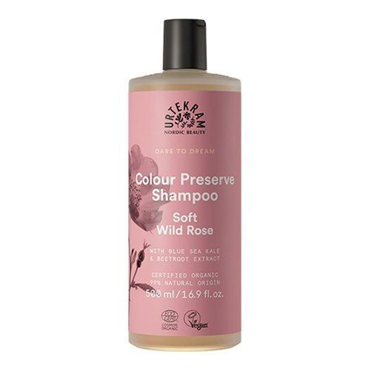 Shampoo Soft Wild Rose t. farvet hår - 500 ml.