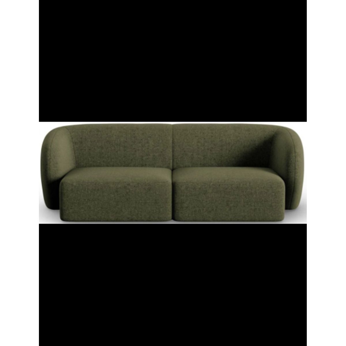 Shane 2-personers sofa i chenille B184 x D85 cm - Grøn