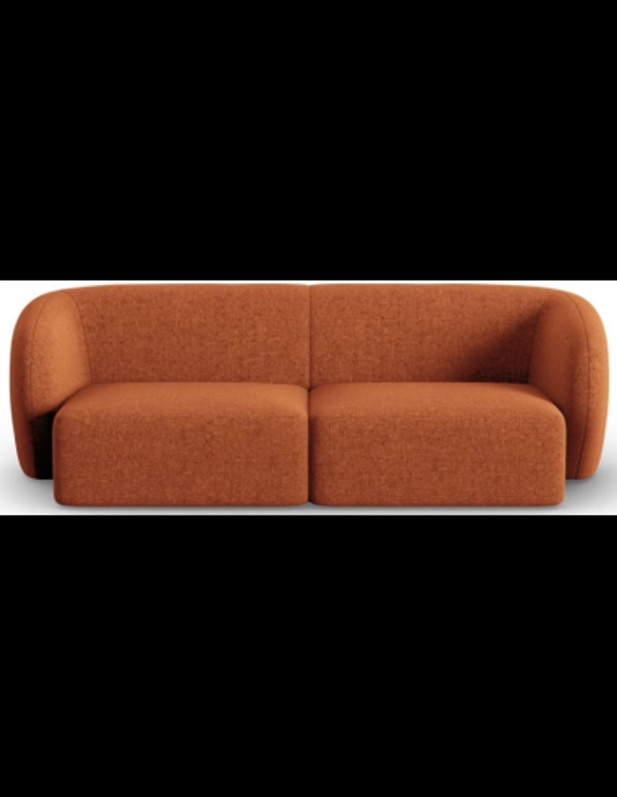 Shane 2-personers sofa i chenille B184 x D85 cm - Terracotta