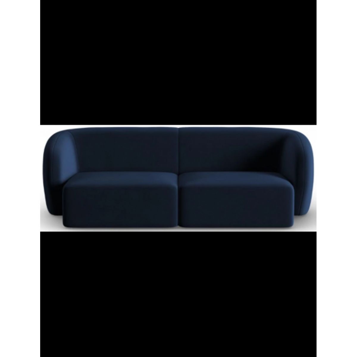 Shane 2-personers sofa i velour B184 x D85 cm - Blå