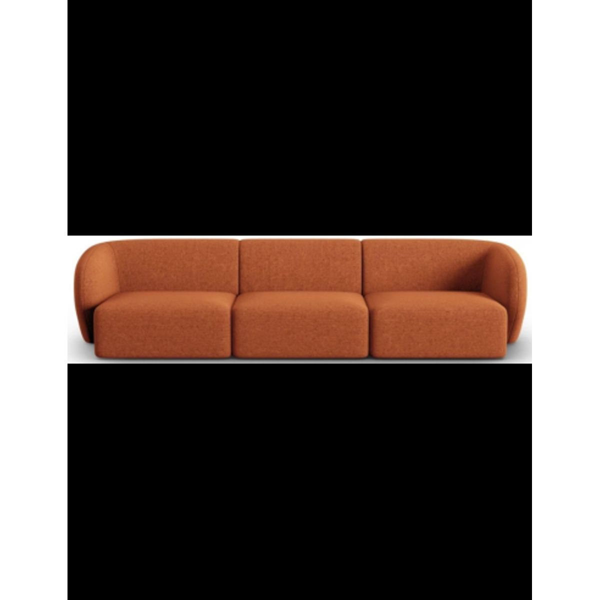 Shane 3-personers sofa i chenille B259 x D85 cm - Terracotta