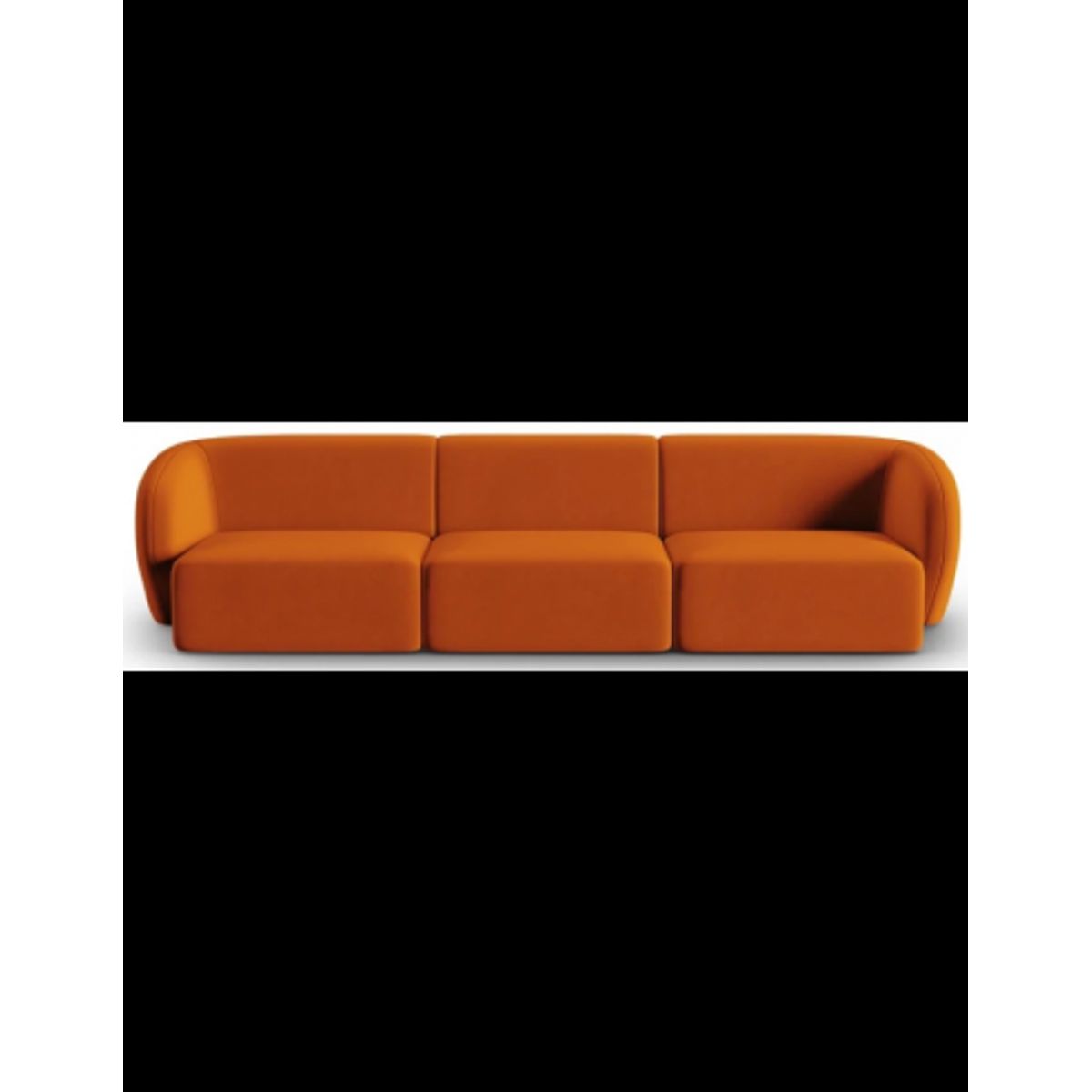 Shane 3-personers sofa i velour B259 x D85 cm - Terracotta