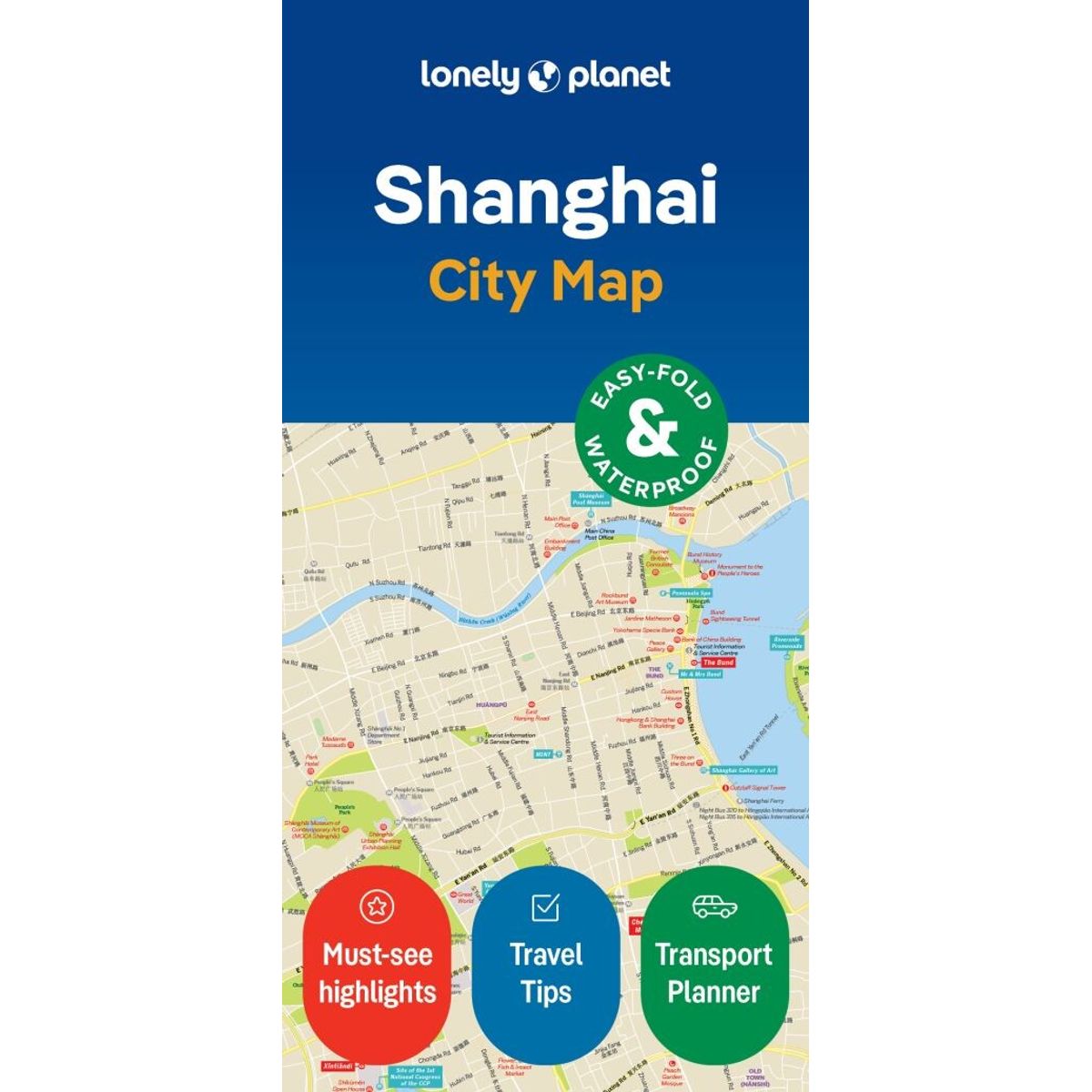 Shanghai City Map - Lonely Planet - English Book