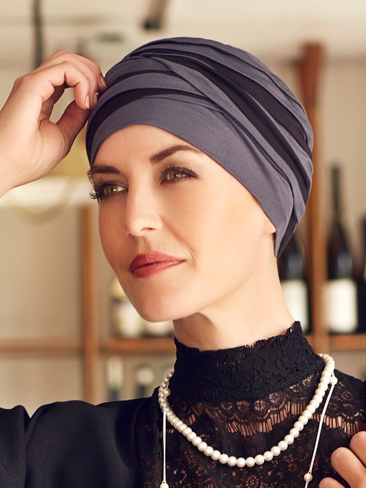 Shanti Turban | Blue/Black