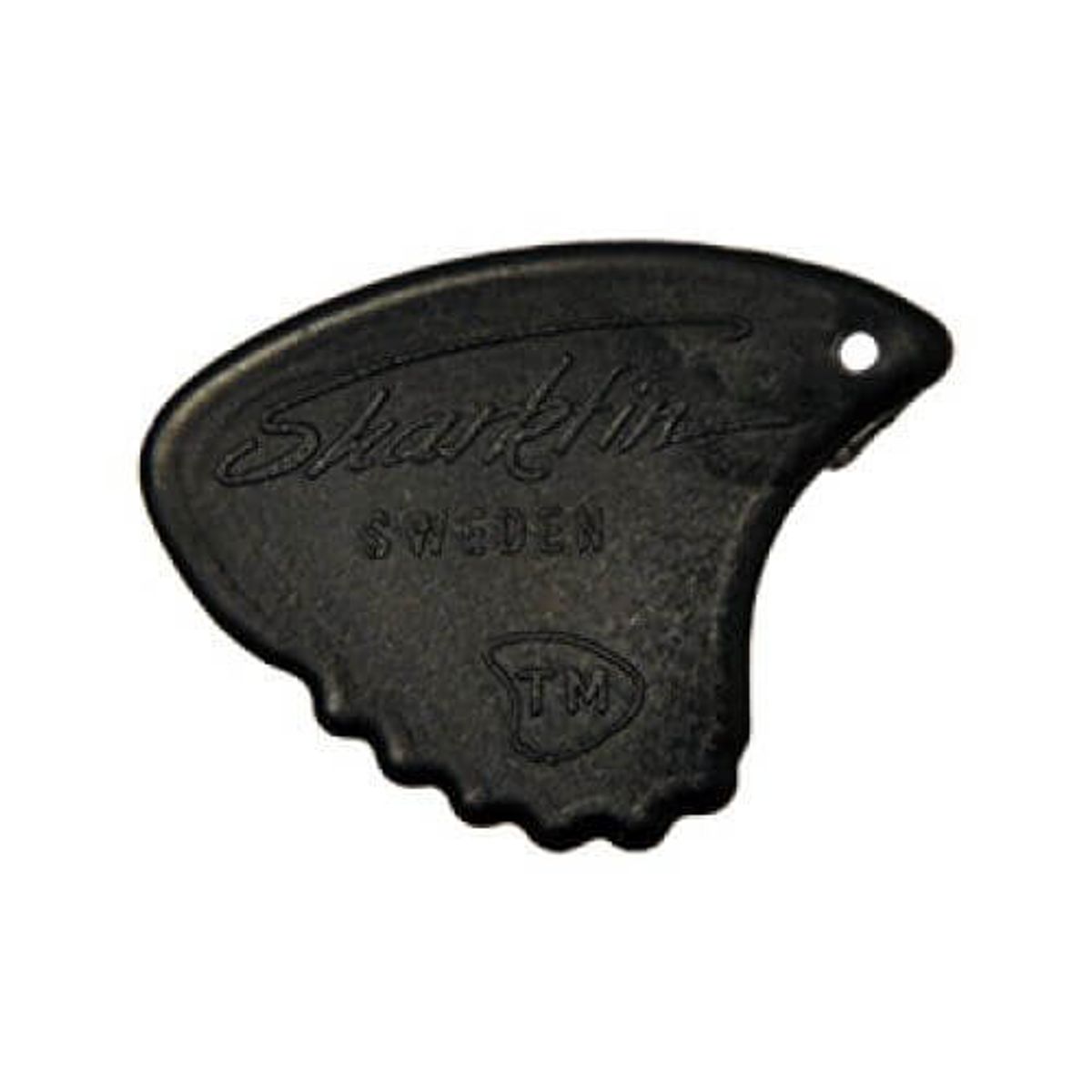 Sharkfin GP 107 Relief, Super Hard, Black plektre (12 stk)