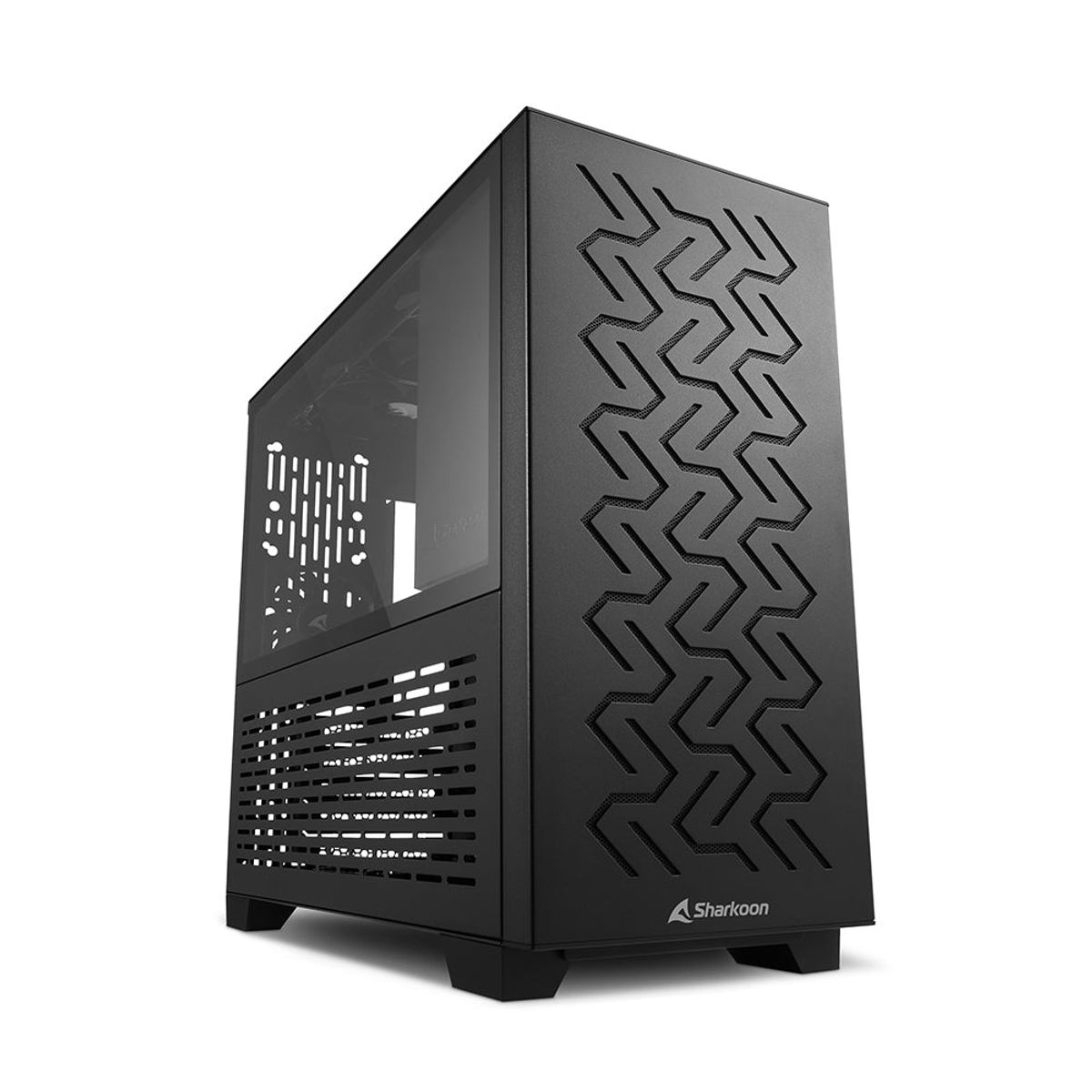 Sharkoon MS-Z1000, gaming tower case (black, tempered glass side panel)