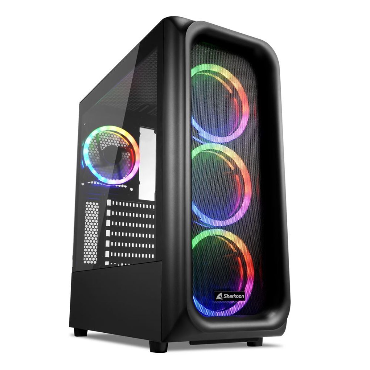 Sharkoon TK5M RGB, tower housing, black, tempered glass - window