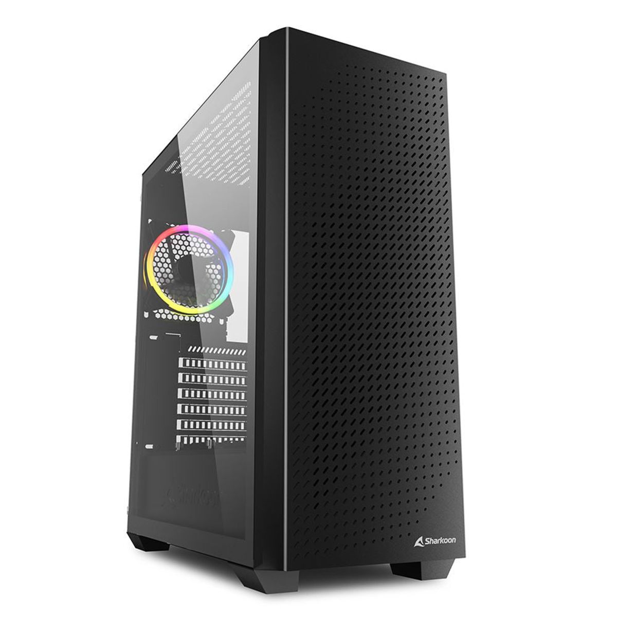 Sharkoon VS9 RGB , tower case (black, tempered glass)