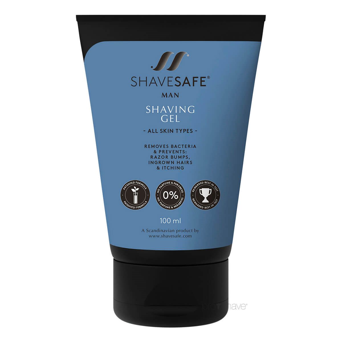 ShaveSafe Barbergel, Man, 100 ml.