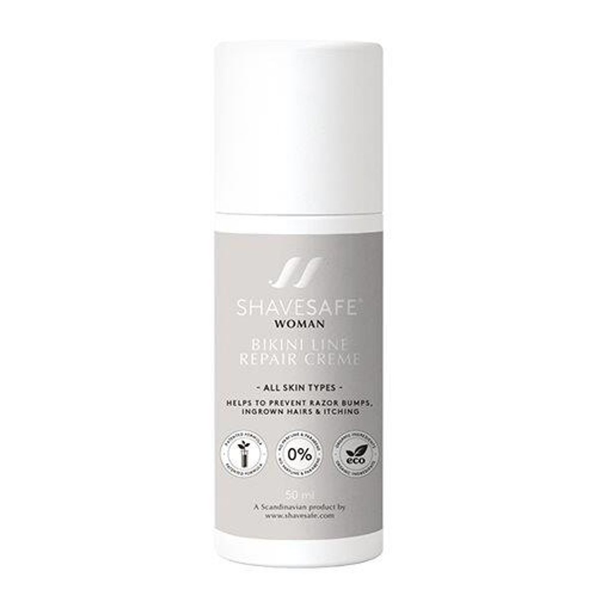 Shavesafe Bikini line repair cream, 50ml.