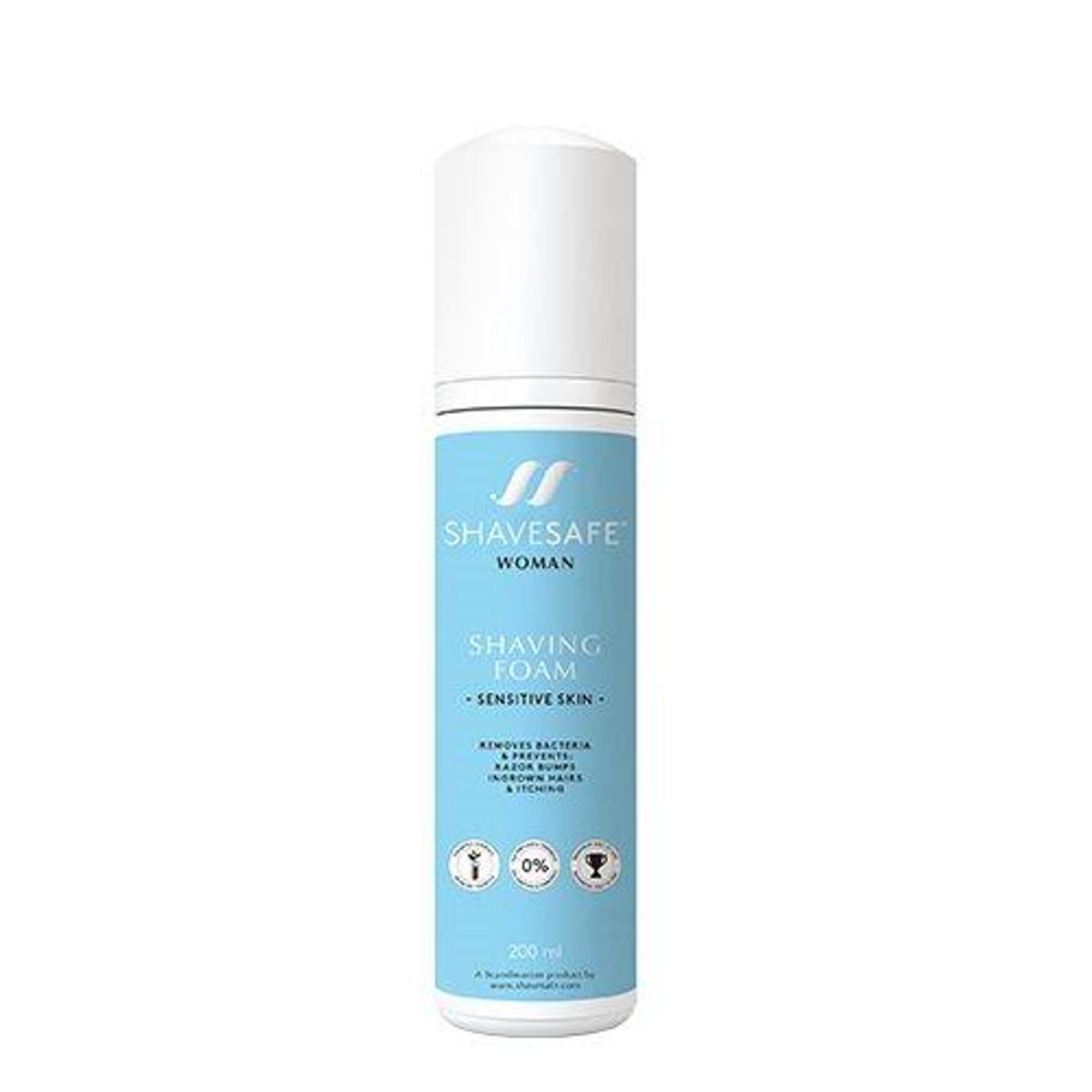 ShaveSafe Shaving foam sensitive skin Woman, 200 ml.