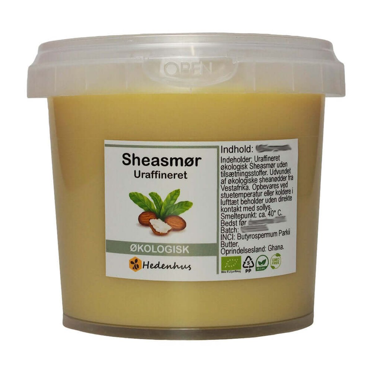 Sheasmør - Økologisk - Uraffineret - 1 kg