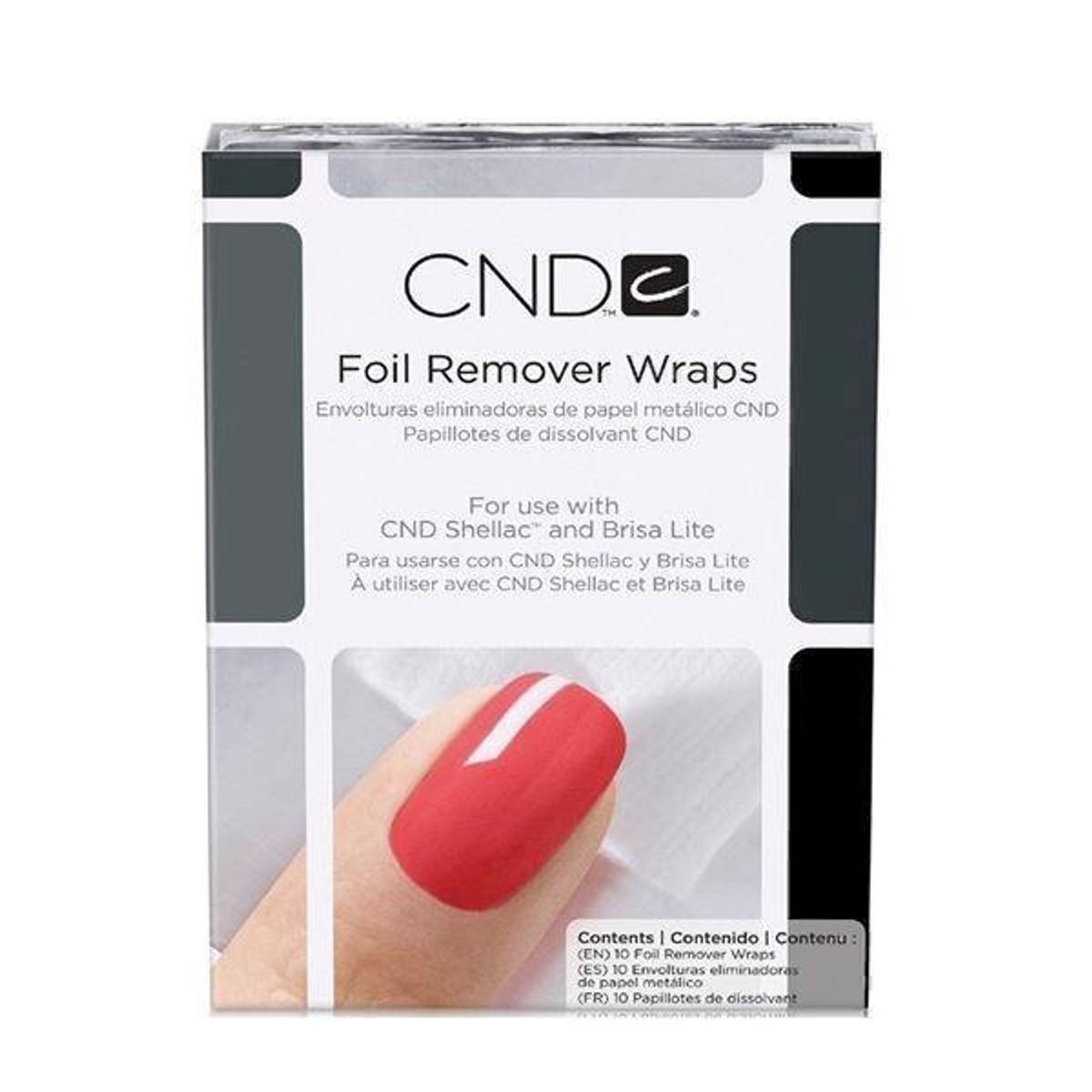 Shellac Remover wraps 10 stk, CND