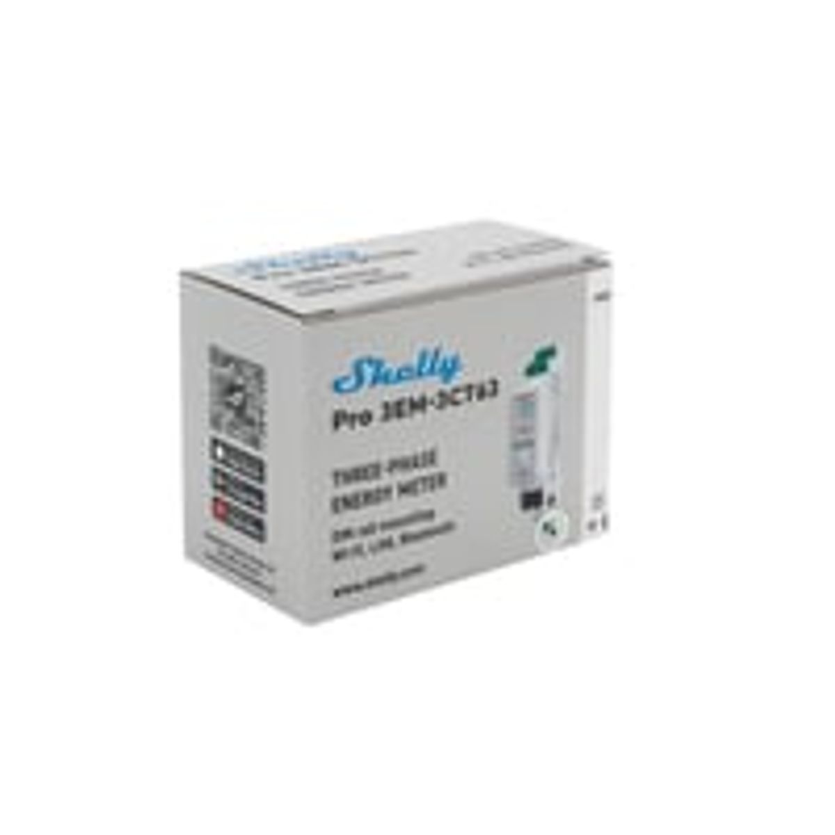 Shelly Pro 3EM CT63, WiFi 3-faset energimler, 63A