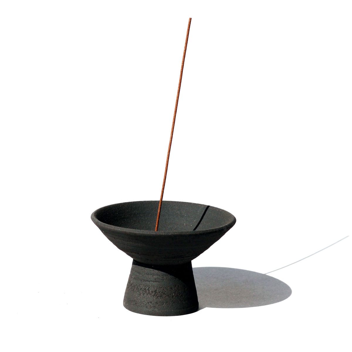 SHIBUI SKÅL + RØGELSESHOLDER - SORT STENTØJ - UME INCENSE - - UME Incense - StudioBuus