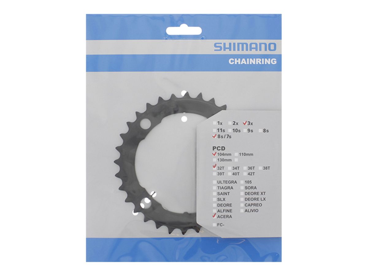 Shimano Acera - 32 tands klinge MTB - BCD104 - Sort - FC-M361