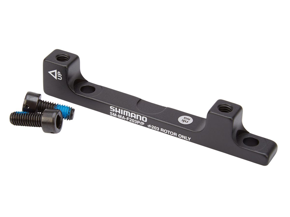 Shimano Adapter til forbremsekaliber - 203mm rotor - Post/Post