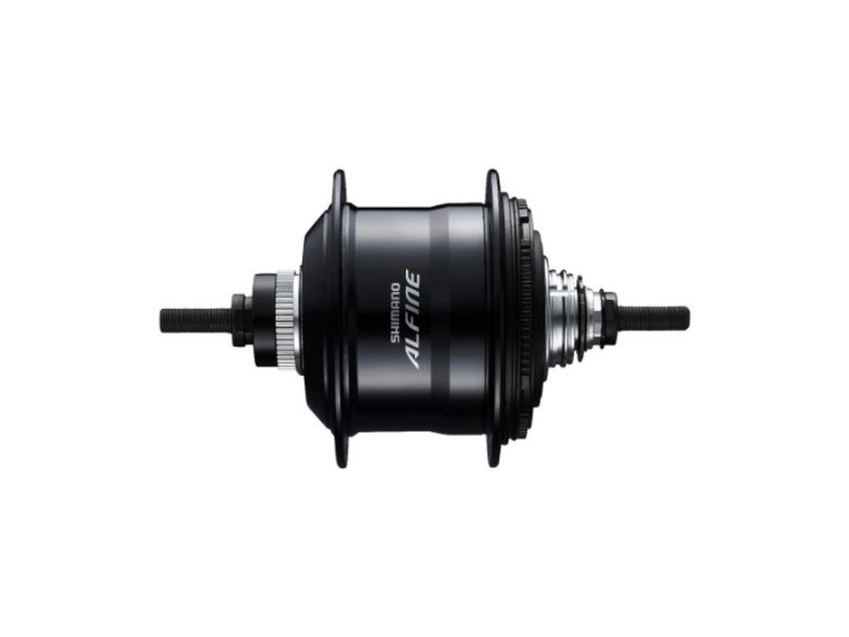 Shimano Alfine - Bagnav med 11 gear, friløb og til skivebremse - 36 eger huller - Sort