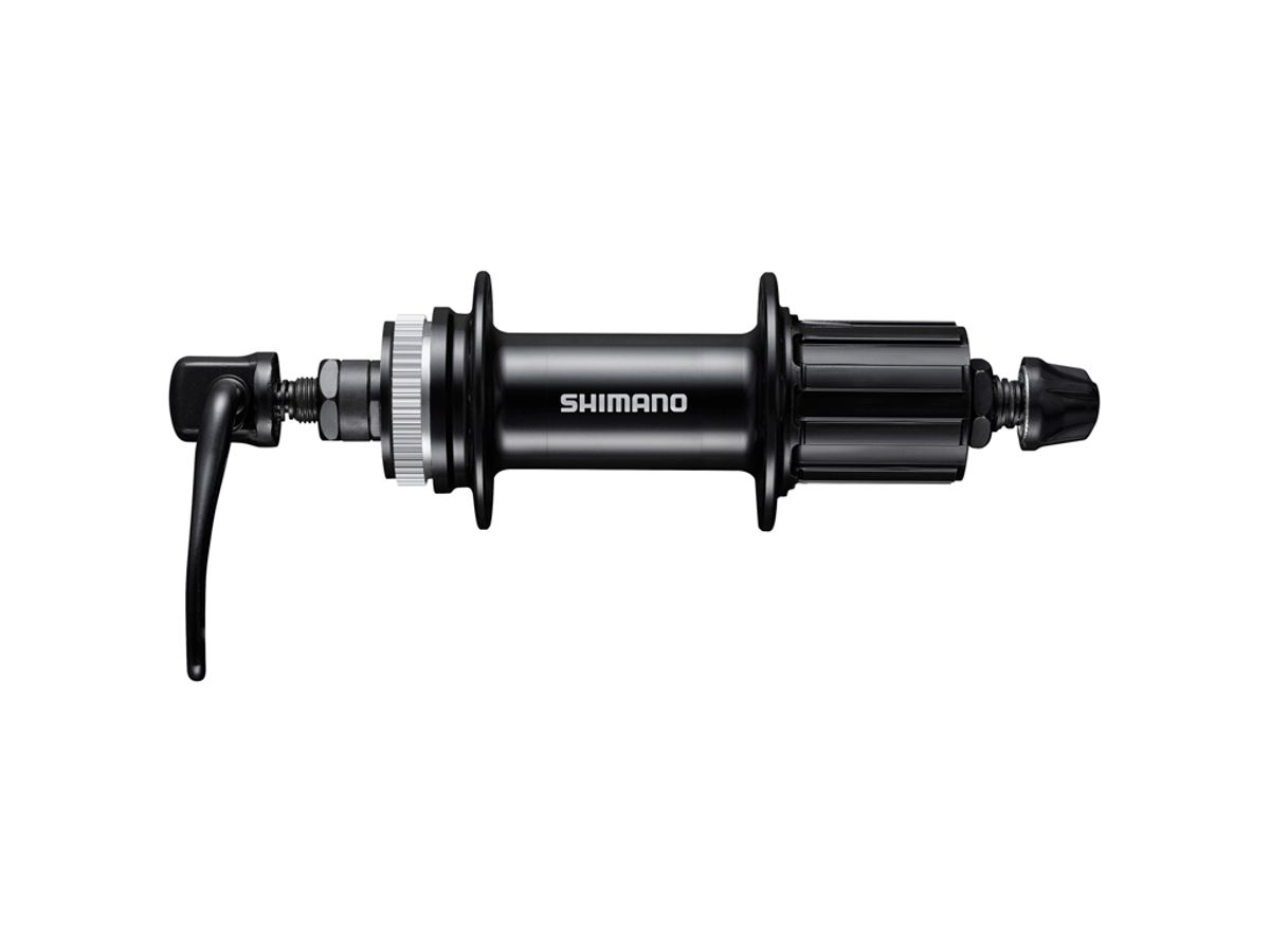 Shimano Altus - Bagnav QR- FH-MT200 - Disk center lock - Sort - Til 32 eger