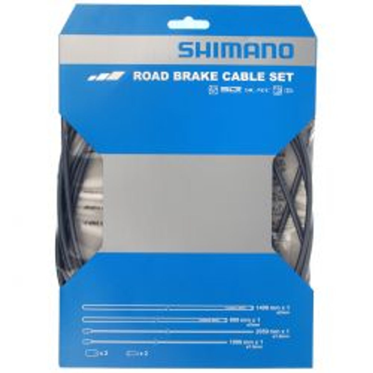 Shimano Bremsekabelsæt Racer Rustfri Grå Ptfe Behandlet Wire - Cykelreservedele