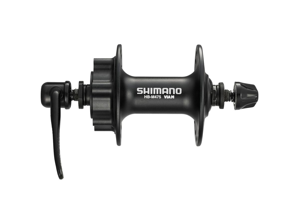 Shimano Deore - Fornav - HB-M475 - Disk til 6 bolt - Sort - 32 eger huller - 100mm bred