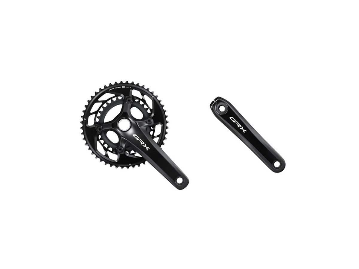 Shimano GRX Kranksæt - 12 Speed - 48-31T - 170mm pedalarm - FC-RX820-2 - Sort